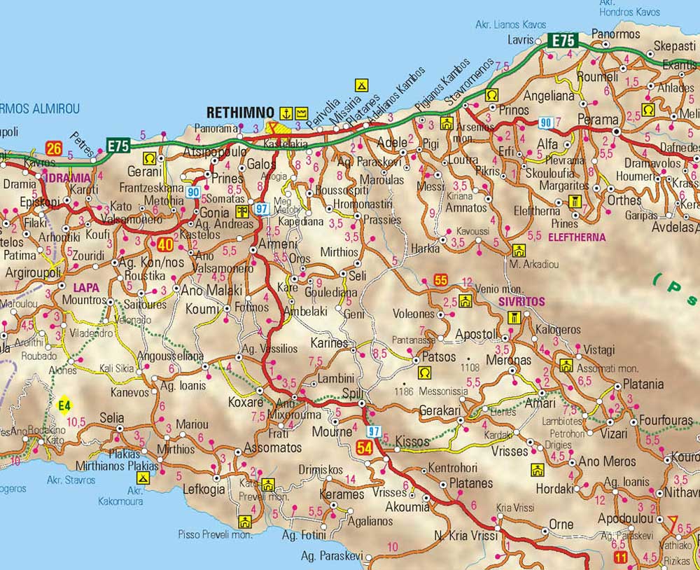 Carte de Réthymnon